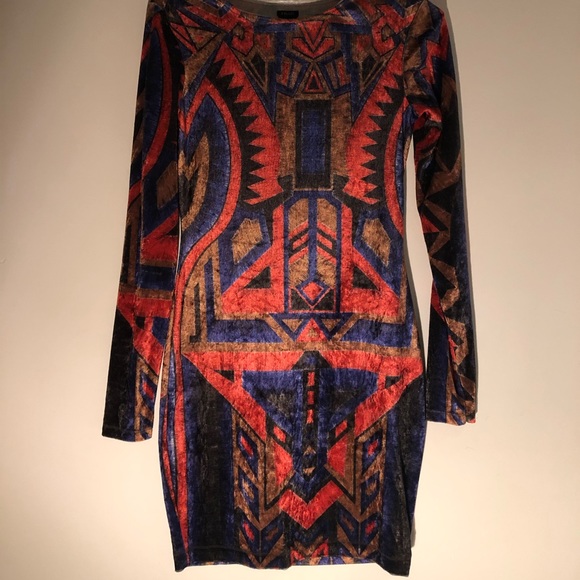 Tribal print mini dress. - Picture 5 of 6